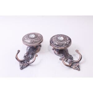 Vintage, Curtain Holdback, Lot, Crystal Accent, Tieback Hooks, ~ 251107-WH 1232